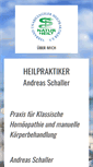 Mobile Screenshot of heilpraktiker-schaller.de