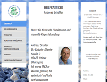 Tablet Screenshot of heilpraktiker-schaller.de